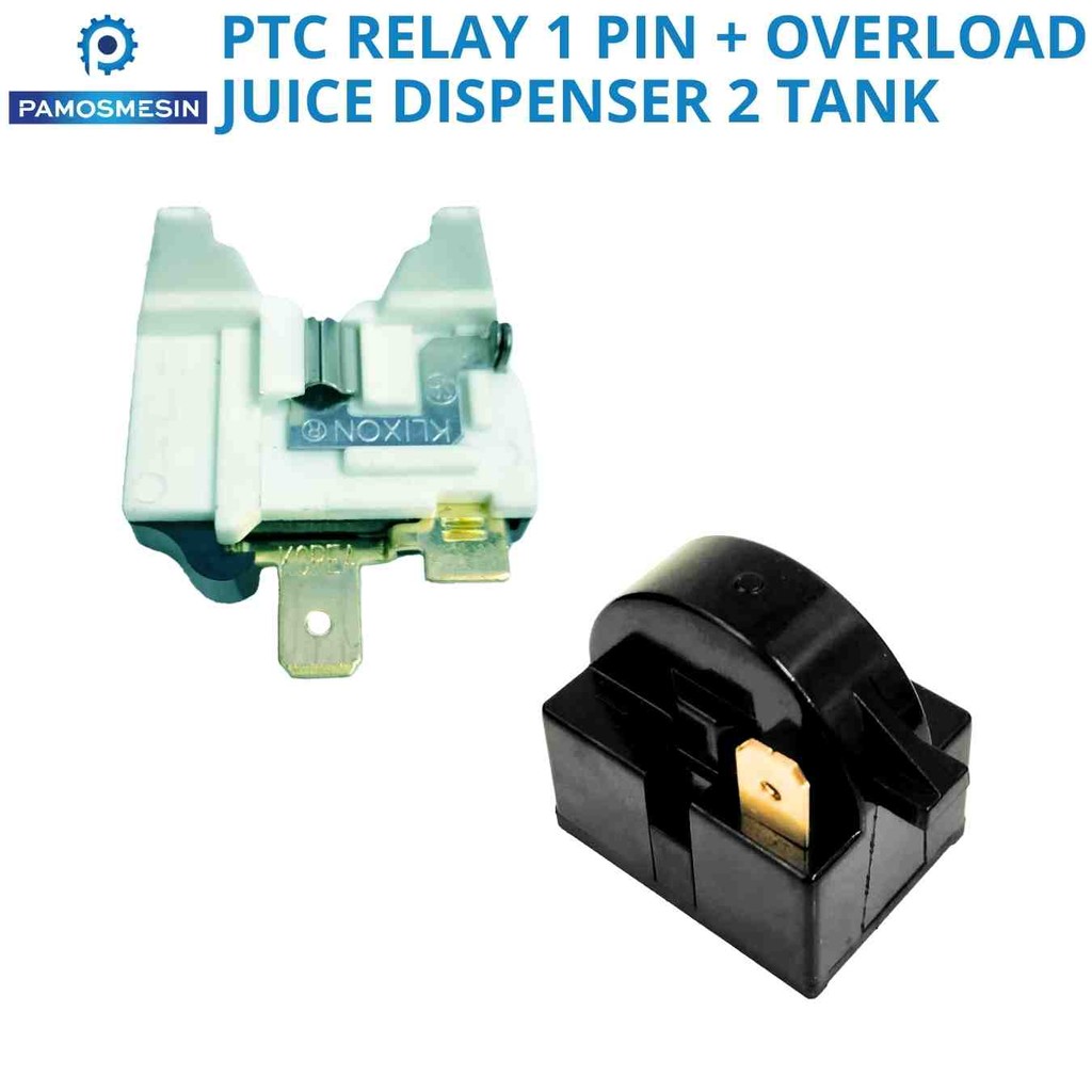 Jual Pamosmesin Relay PTC 1 Pin Relay Overload Juice 2 Tank Relay ...