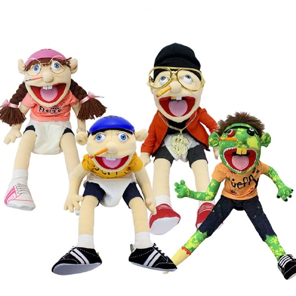 Jual 60cm Large Jeffy Boy Hand Puppet Plush Toys Removable Children ...