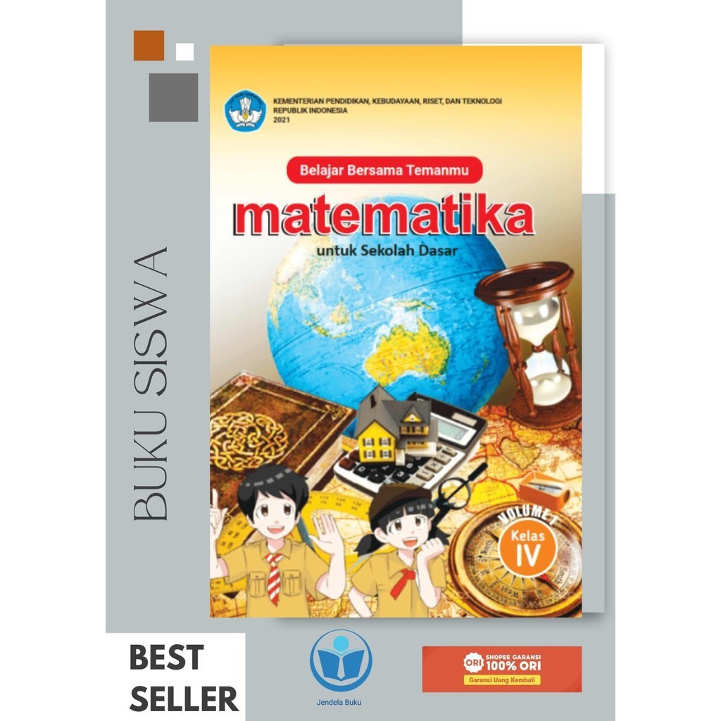 Jual Buku Paket Siswa Matematika volume 1 Kelas 4 SD Kurikulum Merdeka ...