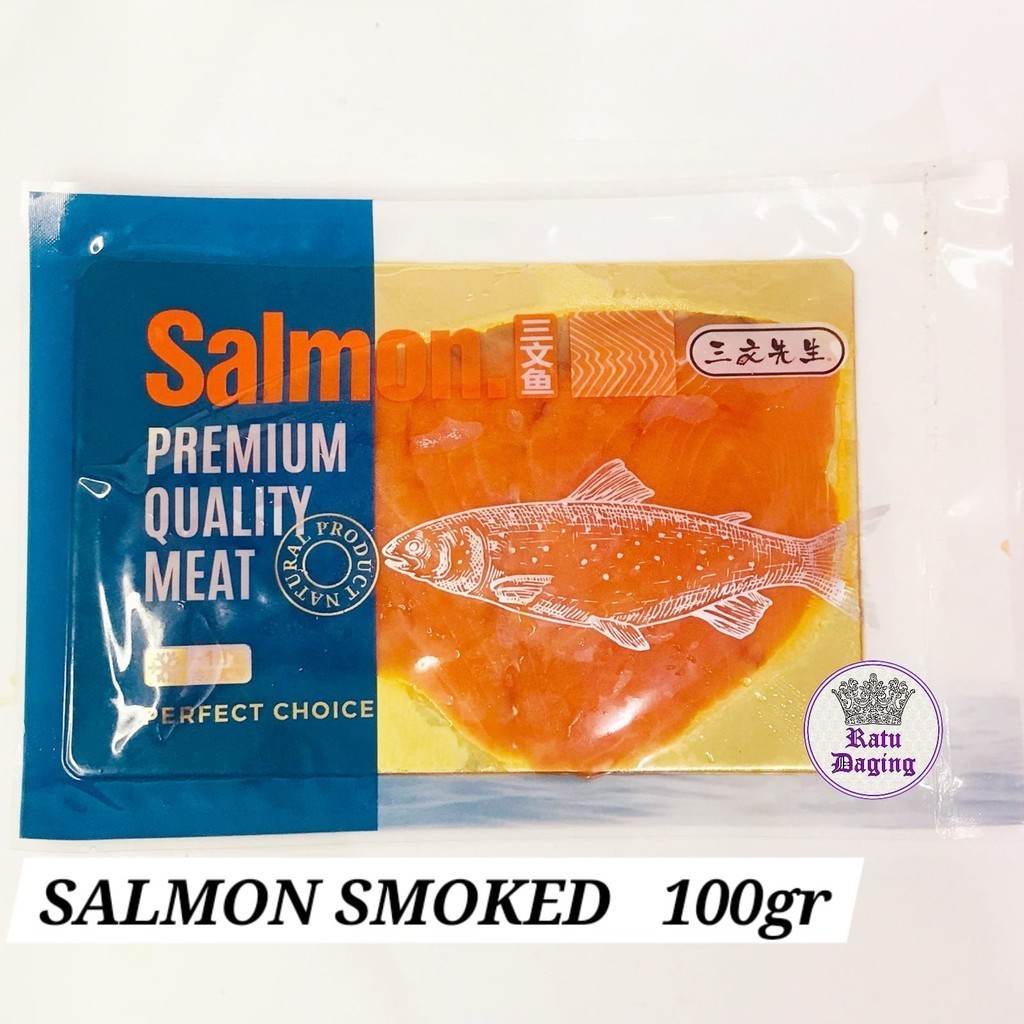 Jual Salmon Smoked / Salmon asap /Salmon Smoked Fresh 100gr | Shopee ...