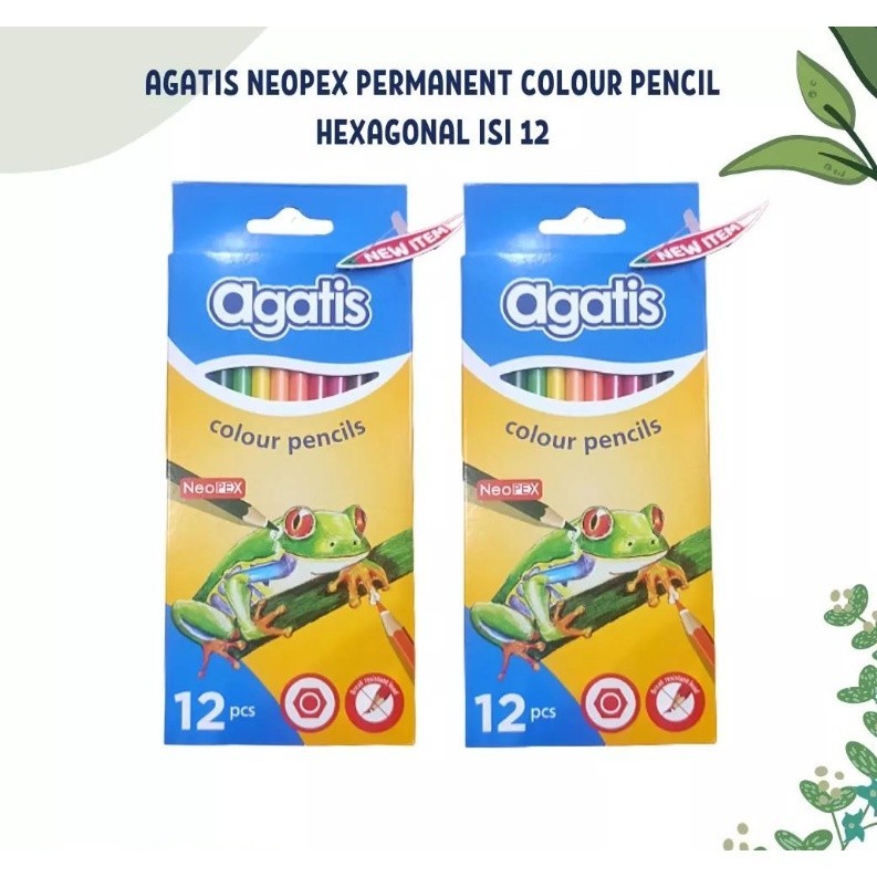 Jual AGATIS NEOPEX PERMANENT COLOR PENCILHEXAGONAL C12 / PENSIL WARNA ...