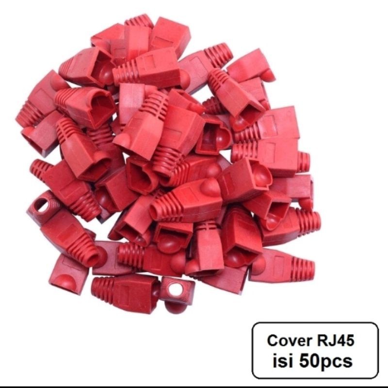 Jual PLUG BOOT RJ45 ISI 50 ( Sarung RJ45 ) | Shopee Indonesia