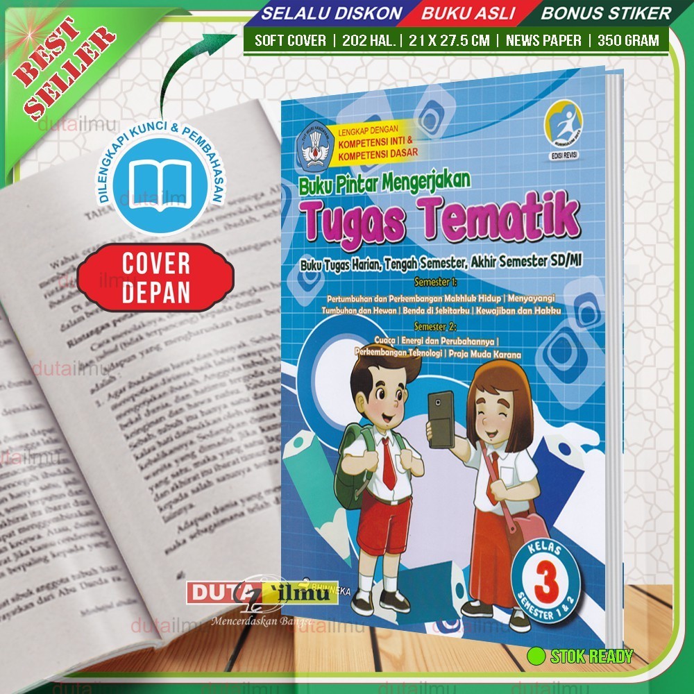 Jual Buku Pintar Mengerjakan TUGAS TEMATIK untuk SD Kelas 3 | Shopee ...