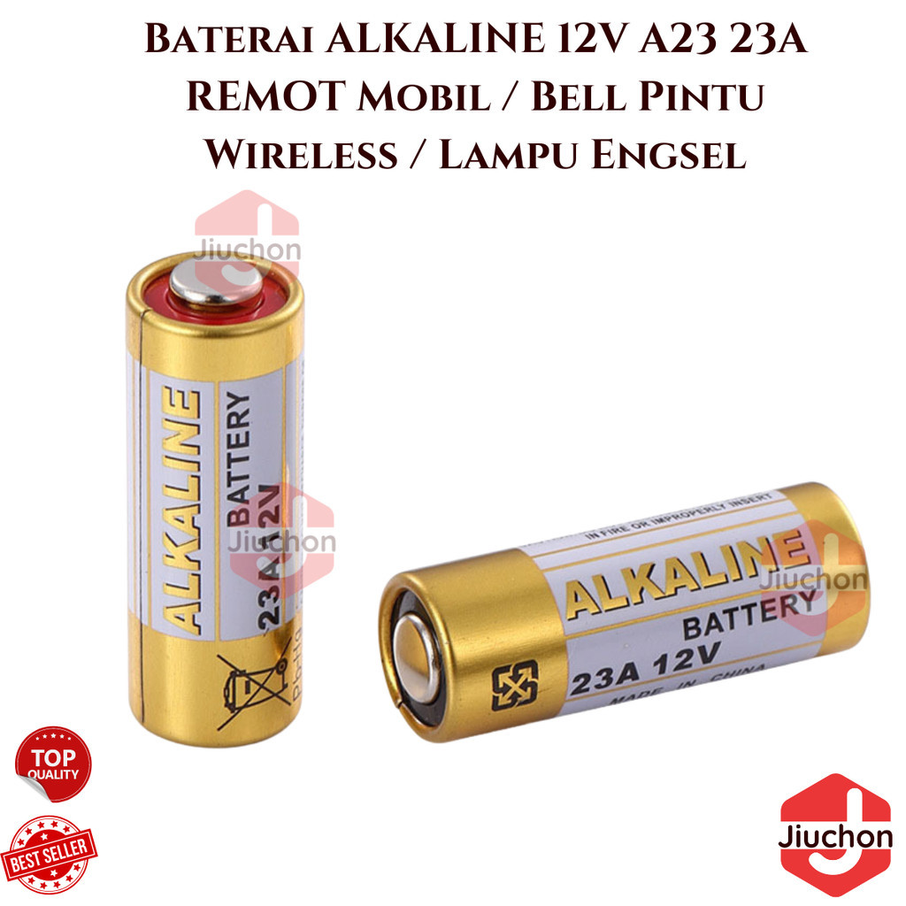 Jual JIUCHON Baterai ALKALINE 12V A23 23A REMOT Mobil / Batrei Kering ...