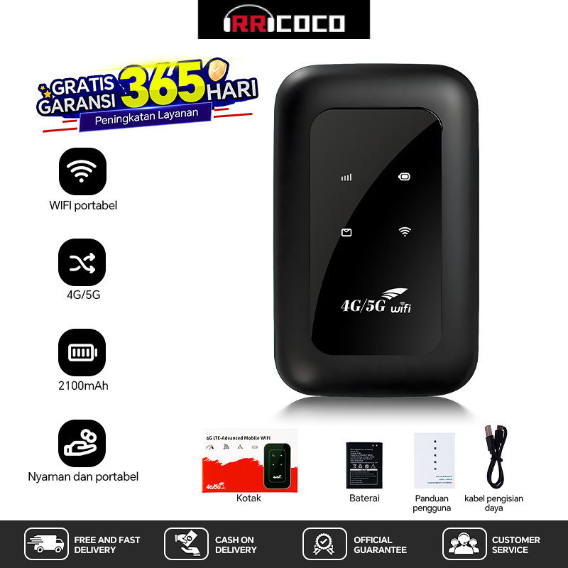 Jual RRCOCO Router Seluler Nirkabel WIFI On-the-go 5G WIFI 6 Dual Band ...
