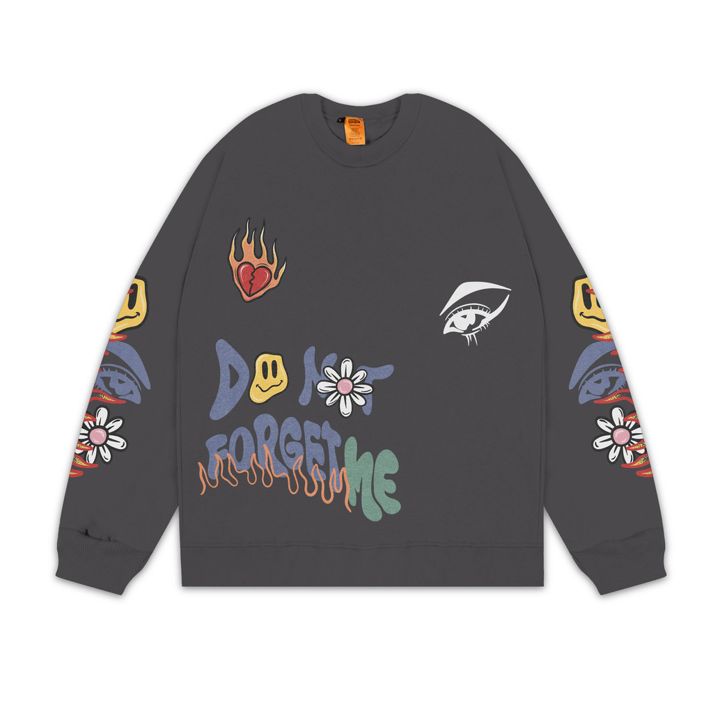 Jual Crewneck Oversized Low Rib Loose Don't Leave Me Fleece Free ...