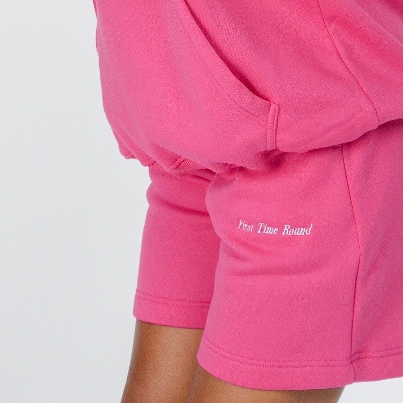Jual First Time Round - Classic Sweatshorts - Magenta | Shopee Indonesia