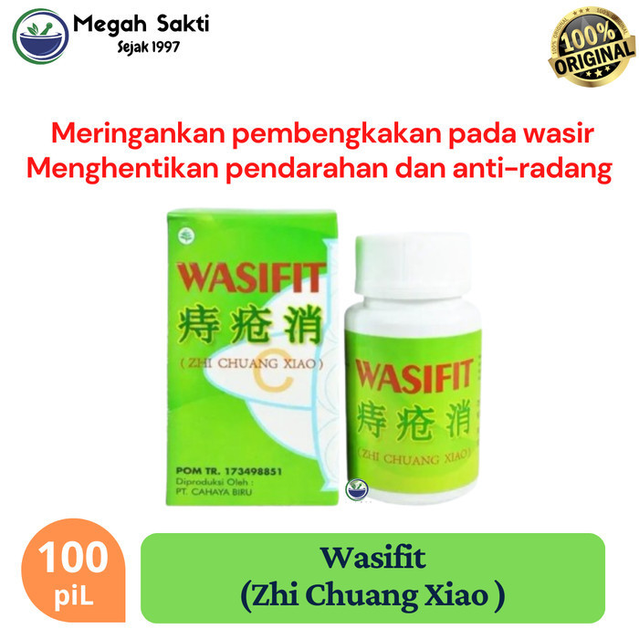Megah Sakti - Wasifit (Zhi Chuang Xiao) - Obat Herbal Wasir / Ambeien, Sulit BAB CHB