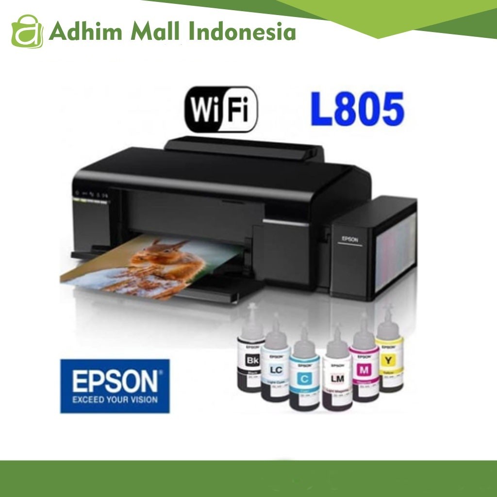 Jual Printer Epson L805 Plus Wifi 6 Warna Bisa Cetak Cd Epson Shopee Indonesia 1669
