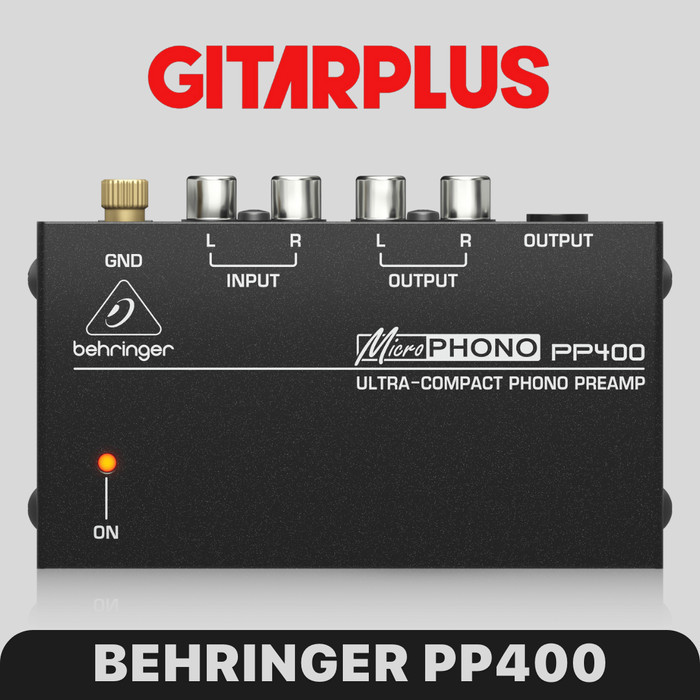 Jual BEHRINGER MICROPHONO PP400 Phono Preamp Headphone