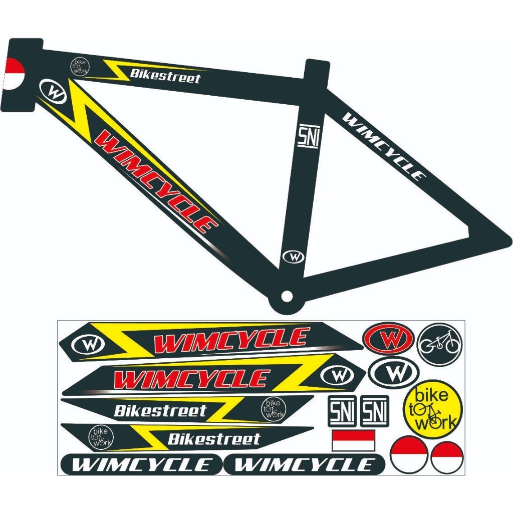 Jual sticker sepedah STICKER ALL SEPEDAH WIM VARIASI BIKE STIKER POLET ...