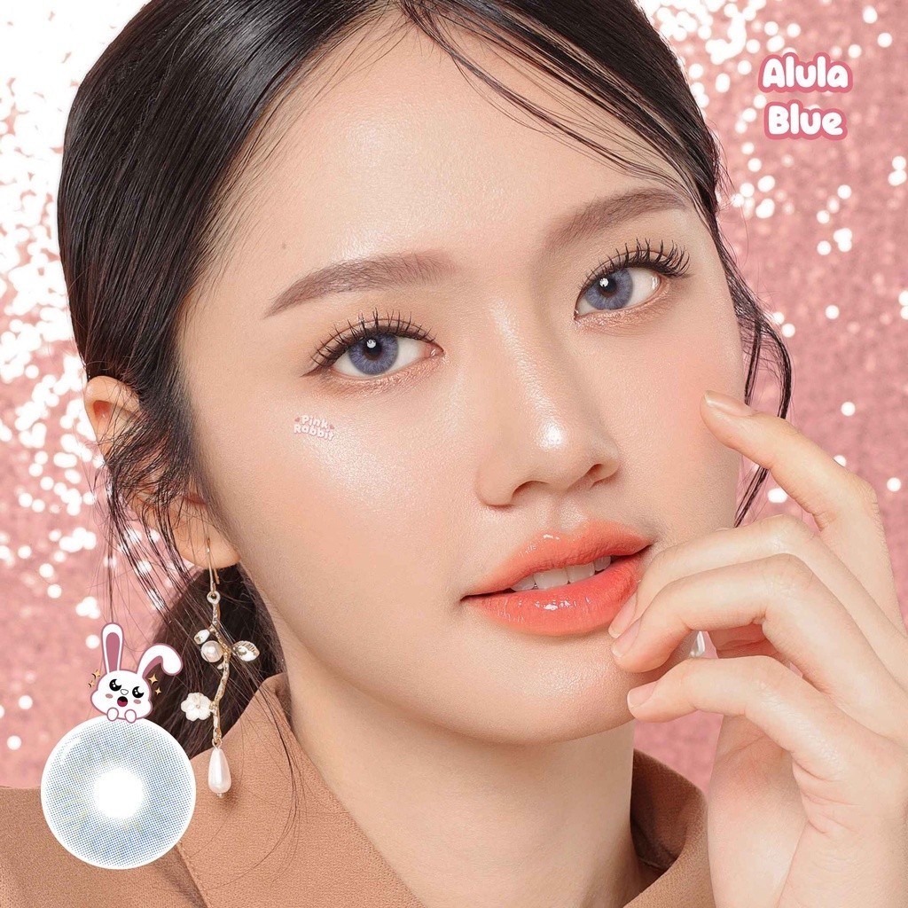 Jual Pink Rabbit Softlens Minus Alula Blue Aman Nyaman Normal dan -0.50 ...
