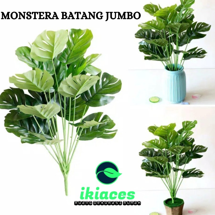 Jual BUNGA MONSTERA PLASTIK DAUN MONSTERA BUNGA PLASTIK TANAMAN ...