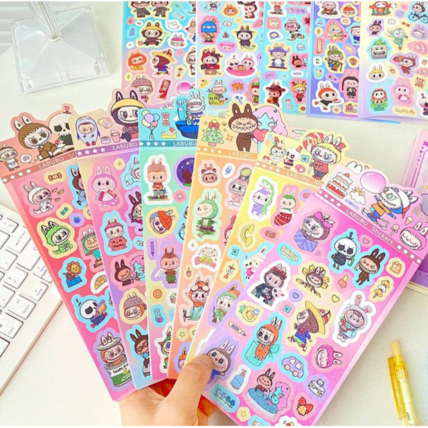 Jual J2 - Stiker blink labubu capybara lucu Sticker popmart | Shopee ...