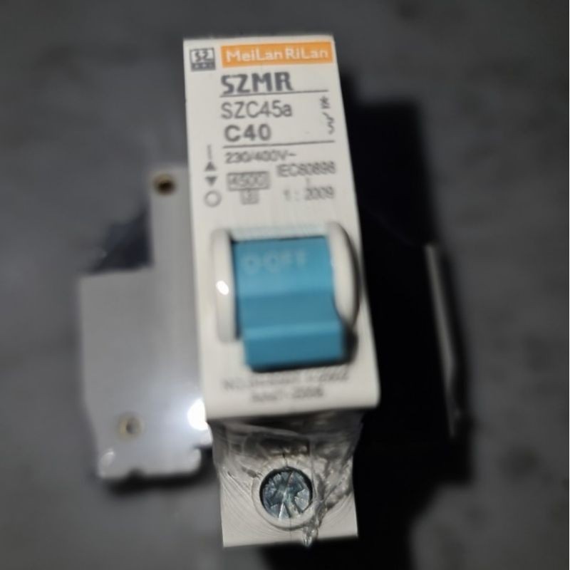 Jual MCB SZMR MeiLan RiLan 40A/ 40Ampere 1 Phase/ 1 Pas SNI Standar PLN ...