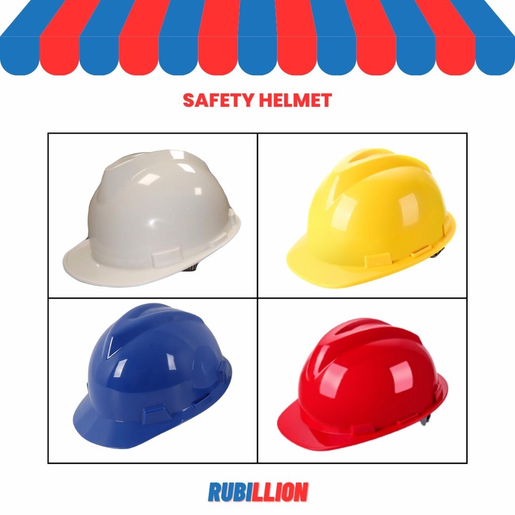Jual COD Rubillion Helm Safety Proyek / Safety Helmet / Includ Inner ...