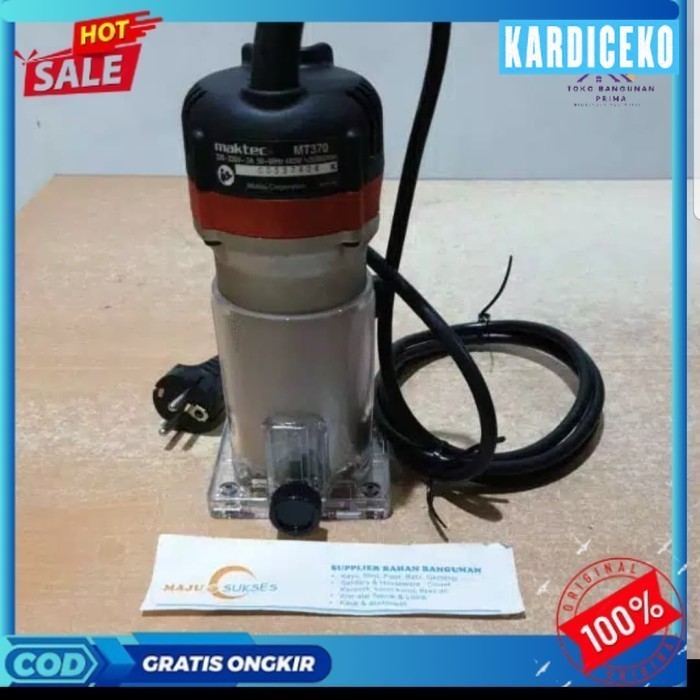 Jual Mesin Profil / Trimmer / Router Kayu 6mm MAKTEC MT370 / MT 370 ...