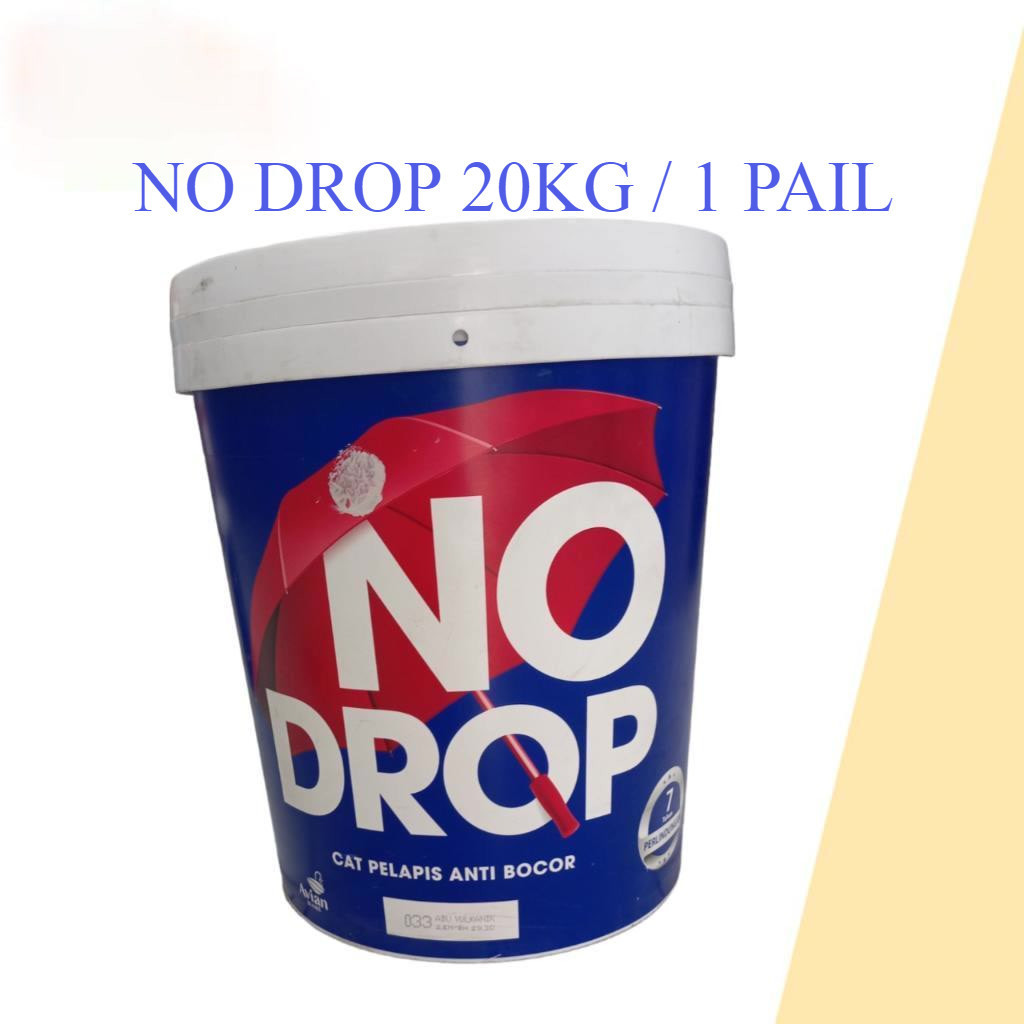 Jual No Drop Galon 20kg 20 Kg Warna Cat Pelapis Anti Bocor Nodrop Pail Water Proofing Shopee 9237