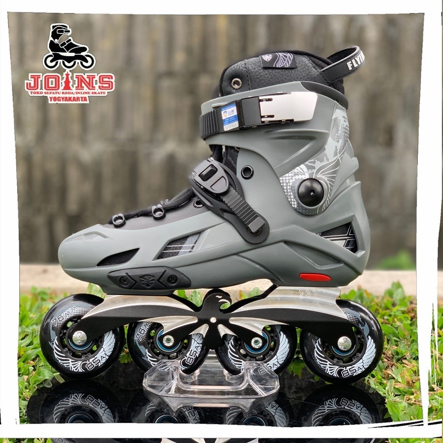 Jual Sepatu Roda Flying Eagle Inline skate f7 Optimum Grey | Shopee ...