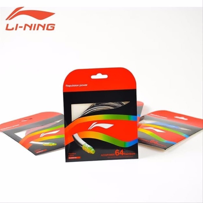Jual Senar Raket Badminton Bulutangkis LI-NING LINING AP 64 RAINBOW ...