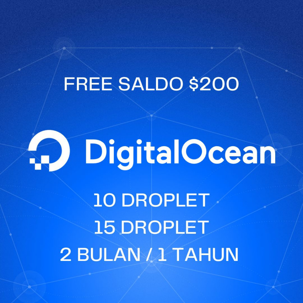 Jual DIGITAL OCEAN DO PANEL LIMIT 10 DROPLET SALDO 200 VPS RDP Shopee Indonesia