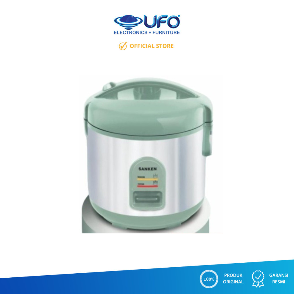 Jual Sanken Rice Cooker 1 Liter Light Green SJ120H-LG | Shopee Indonesia