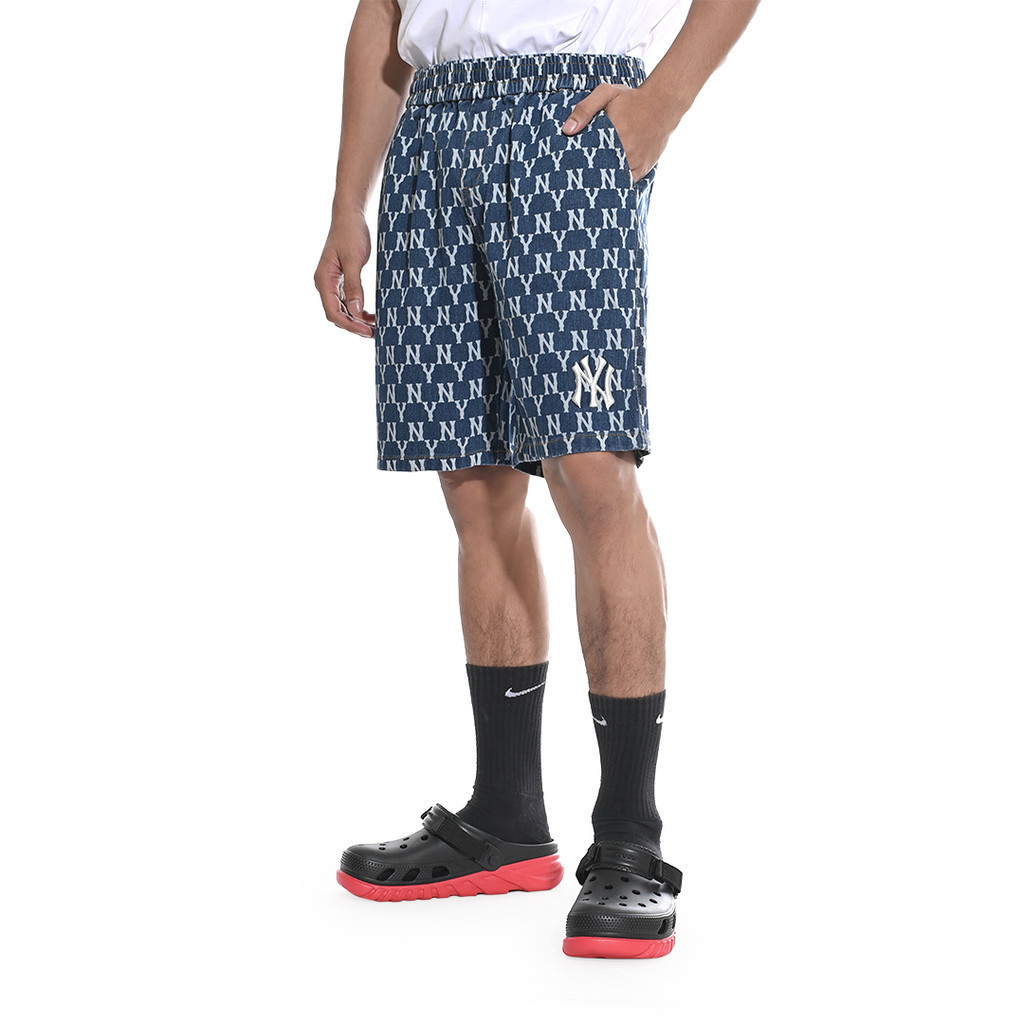 Jual M7B Classic Monogram Denim Shorts | Shopee Indonesia