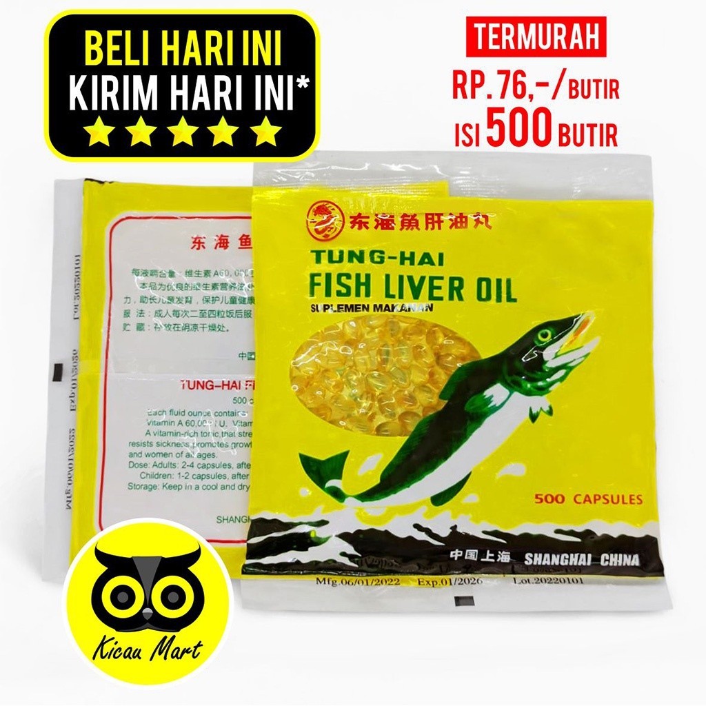 Jual MINYAK IKAN UNTUK BULU KUCING ANJING HAMSTER BURUNG VITAMIN FISH