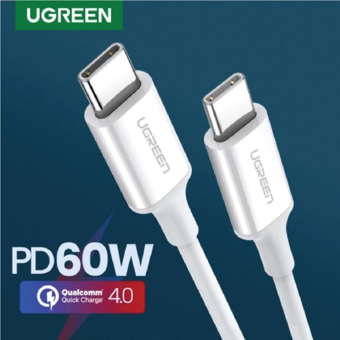 Jual UGREEN 60518 Kabel USB Android Type C To Type C PD 3A 1m - White ...