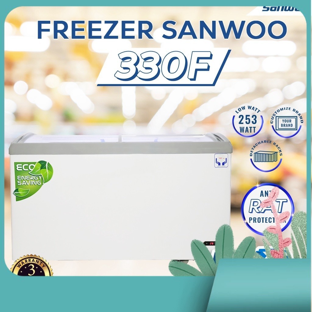 Jual Sanwoo Freezer SNW 330F Curved | Shopee Indonesia