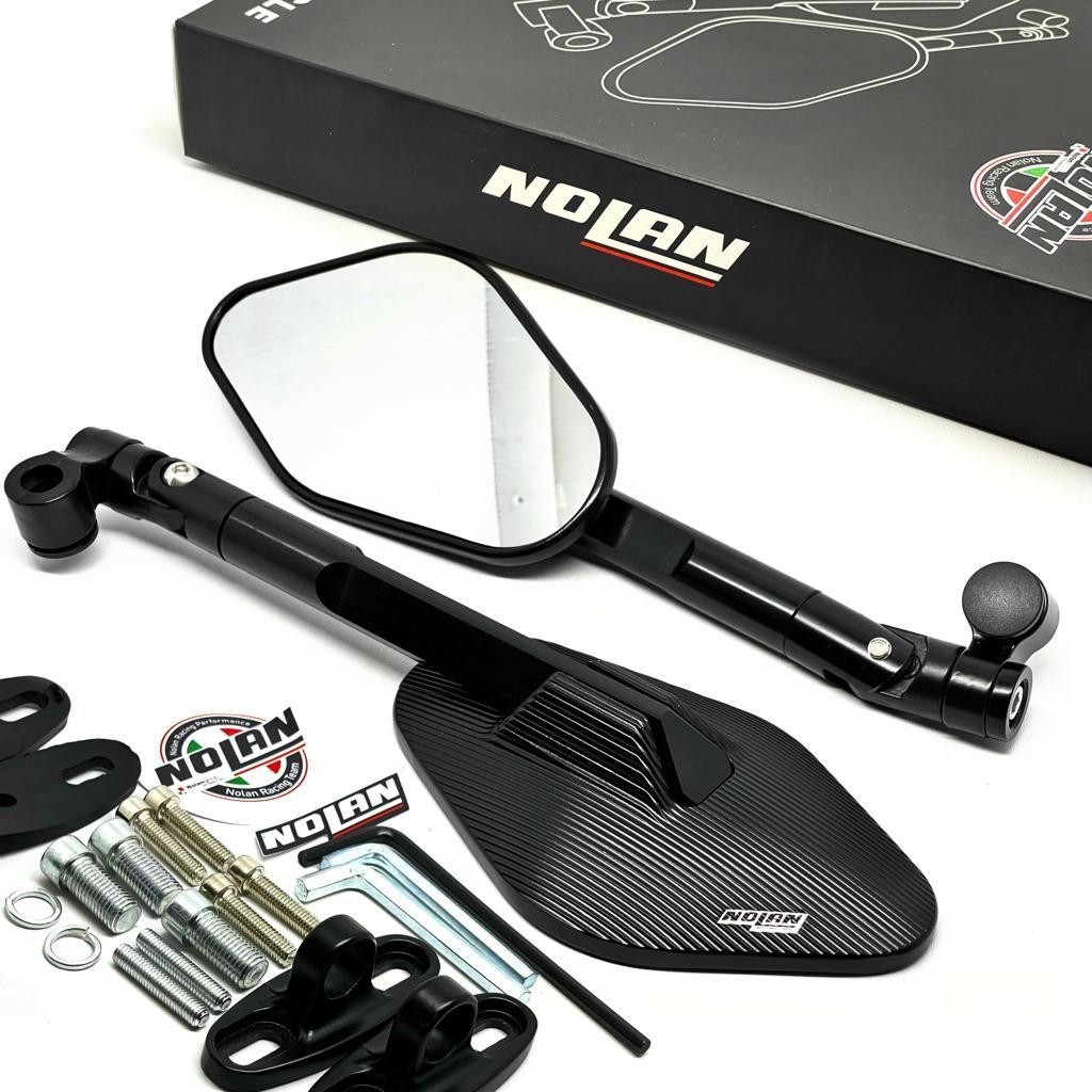 Jual Spion NOLAN Octagon Full CNC White Glass | Shopee Indonesia