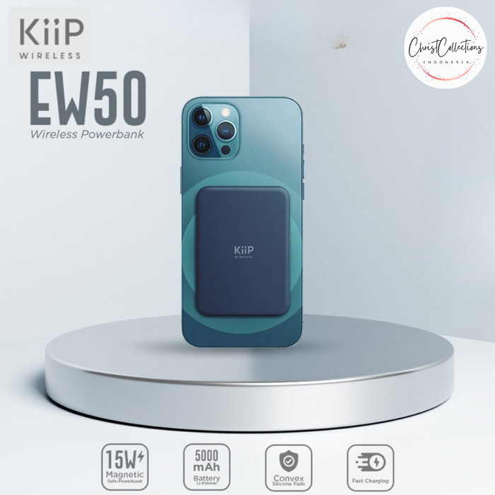 Jual KIIP WIRELESS POWERBANK MAGNETIC 5000MAH MAGSAFE FAST CHARGE