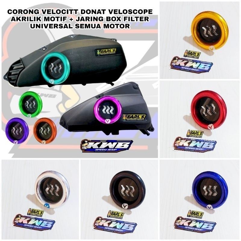 Jual CORONG VELOCITY DONAT VELOSCOPE AKRILIK MOTIF ZZZ + JARING CUSTOM ...