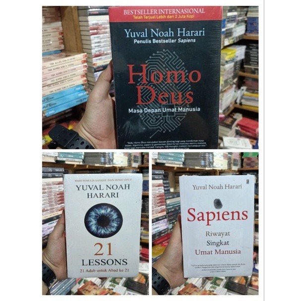 Jual Paket 3 Buku SAPIENS - HOMO DEUS - 21 LESSONS - Yuval Noah Harari ...