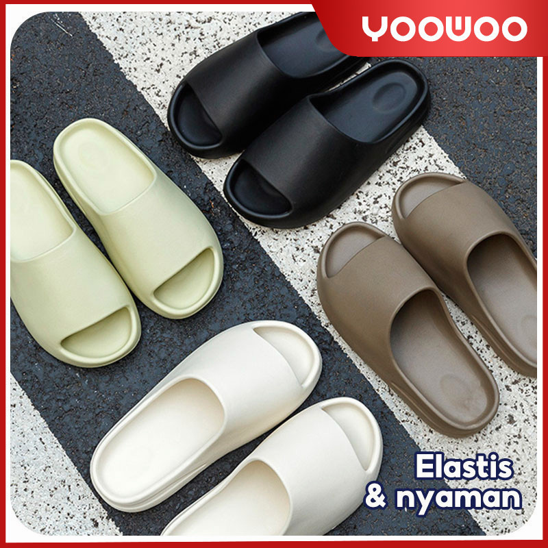 Jual YooWoo Sendal Slop Sendal Selop Pria Sendal Karet Empuk Anti Slip ...