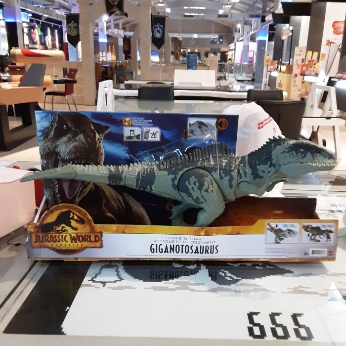 Jual Mattel Jurassic World Dominion Strike N Roar Giganotosaurus Shopee Indonesia