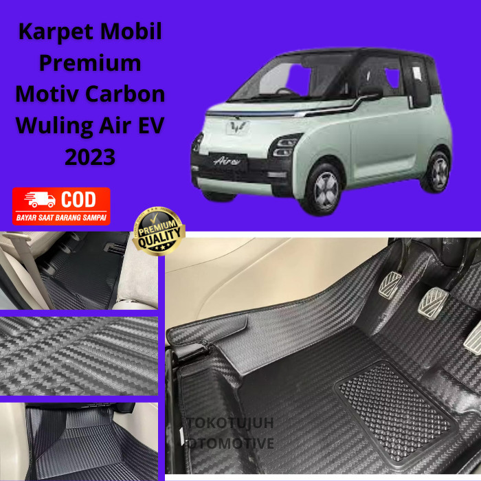 Jual Karpet Mobil 5D Wuling Air EV 2023 Hitam Carbon | Shopee Indonesia