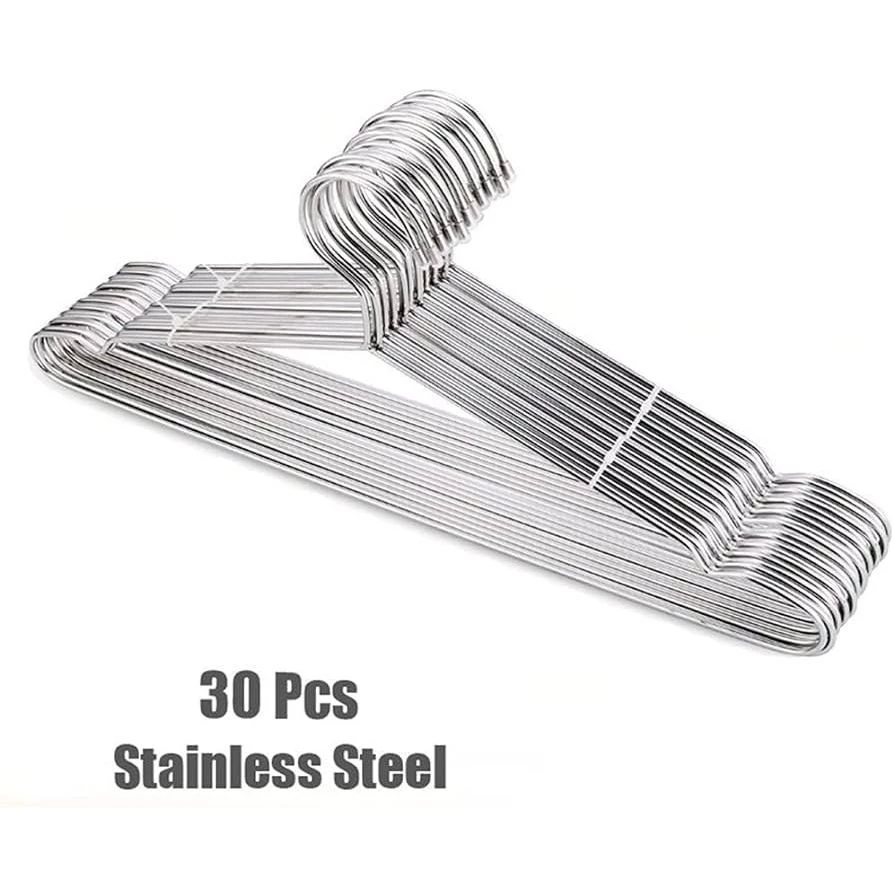 Gambar 4 Hanger Baju Stainless 20 PCS Anti Karat Kuat & Awet Premium