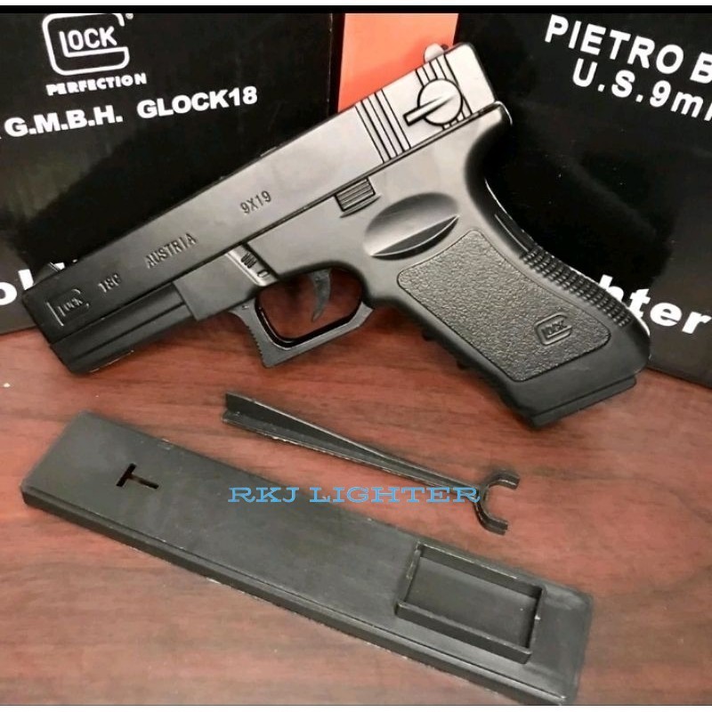 Jual rkj Cod Cek dulu Korek Api Pistol Matches Glock 19 Austria Black ...