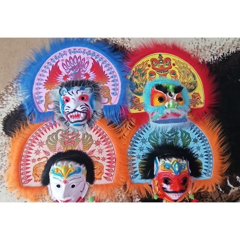 Jual topeng anak | topeng jaranan | topeng reog | ganongan kuda lumping ...