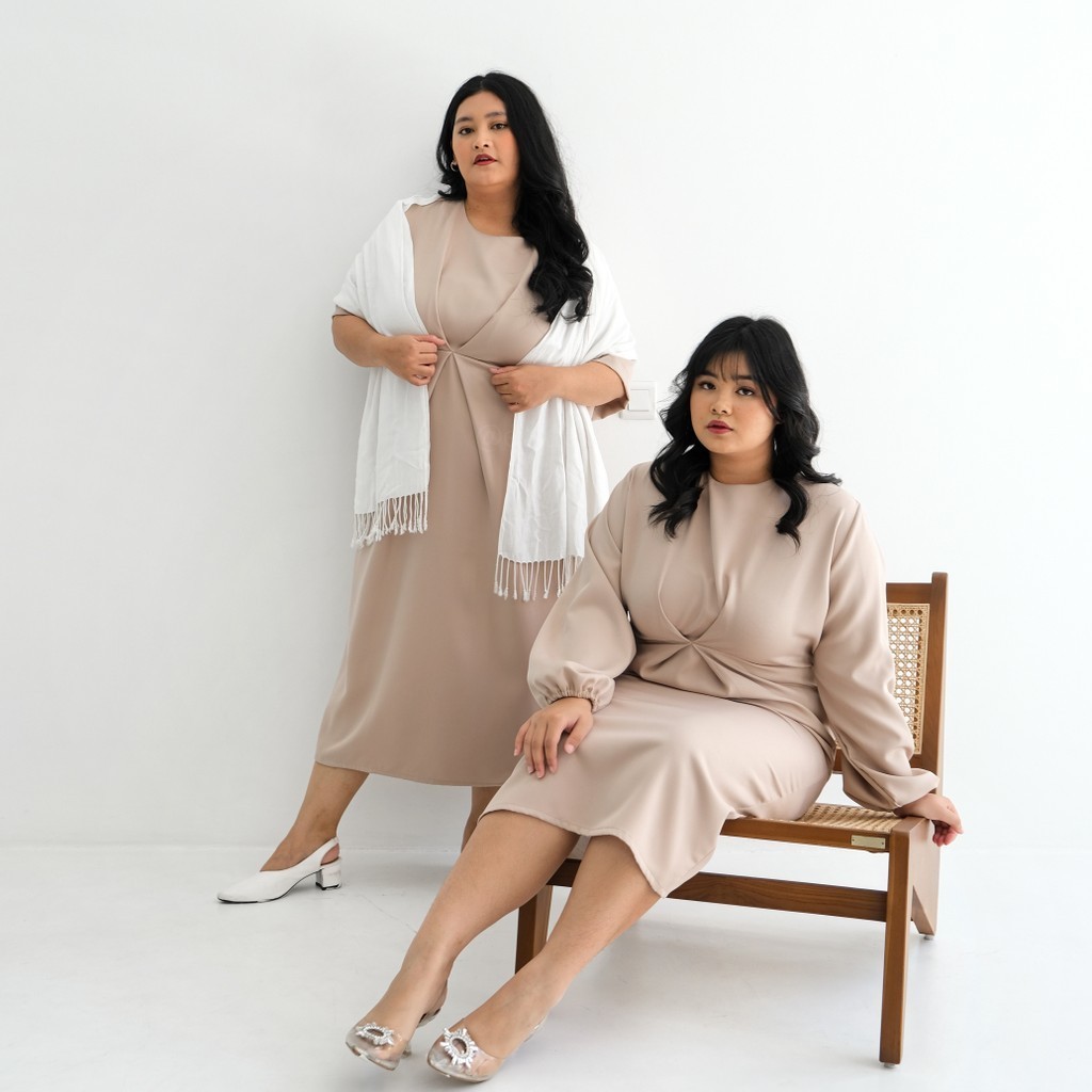 Jual EGALE.ID - ⁠Hourglass Dress | Plus Size Jumbo Size Big Size ...