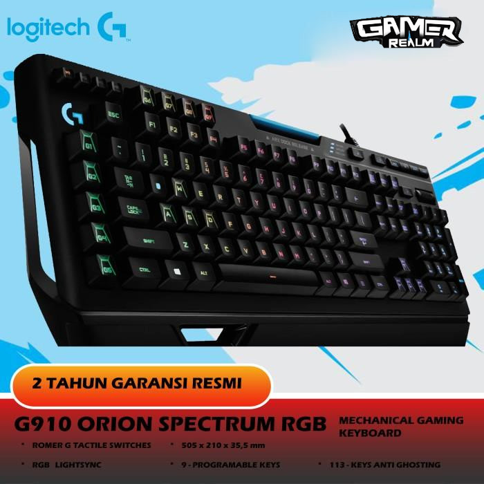 Jual Logitech G910 Orion Spectrum RGB Mechanical Gaming Keyboard ...