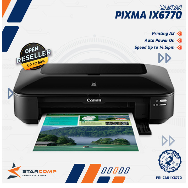 Jual Printer Canon Pixma Ix6770 Ix 6770 A3 Print Shopee Indonesia 0727