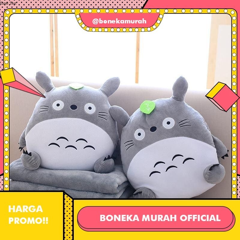 Jual Bantal totoro anime ukuran 30cm bahan yelvo halus lembut berlebel ...