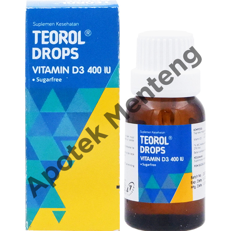 Jual Teorol Drops Vitamin D3 400 IU - Suplemen Vitamin D | Shopee Indonesia