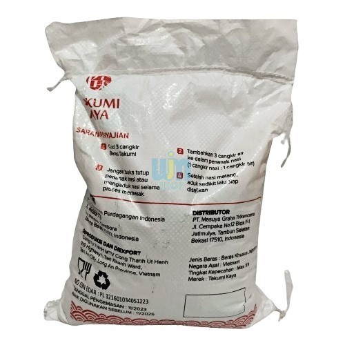 Jual Beras Sushi Jepang Takumi Kaya Rice 5kg Pulem Premium | Shopee ...