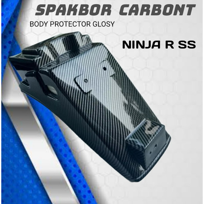 Jual SPAKBOR BELAKANG NINJA R SS BLACK CARBON , Spakbor belakang ninja ...