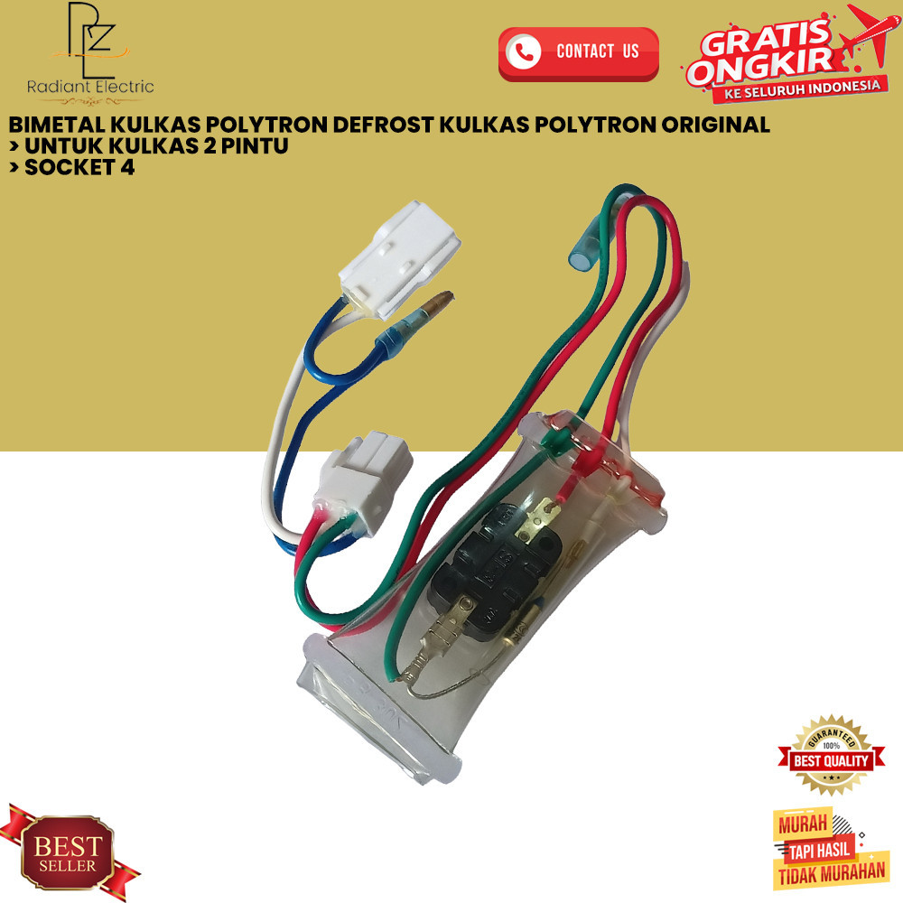 Jual BIMETAL KULKAS POLYTRON DEFROST KULKAS POLYTRON ORIGINAL RED