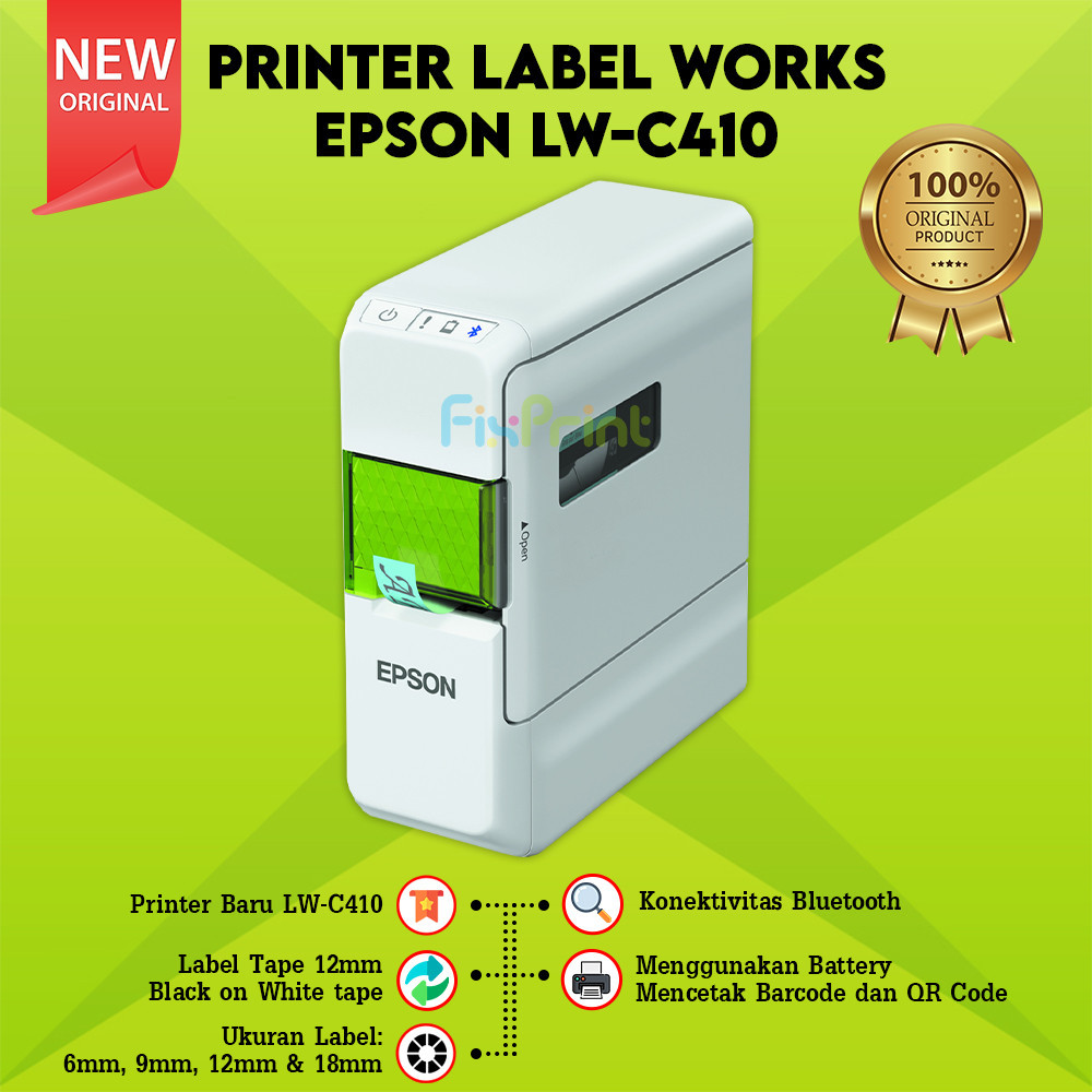 Jual PRINTER LABEL EPSON LWC410 EPSON LWC410 LW C 410 New Labal Ukuran