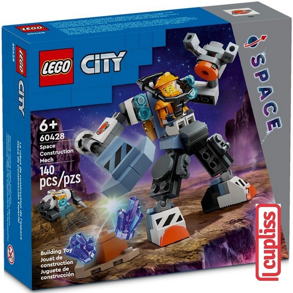 Jual LEGO City 60428 Space Construction Mech | Shopee Indonesia